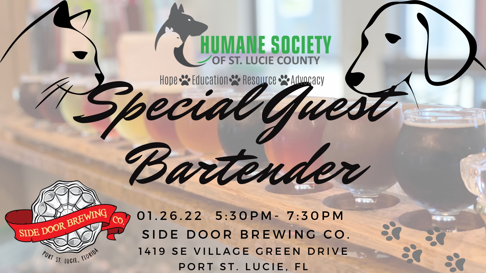 Humane Society of St. Lucie County's Barks & Brews at Side Door Brewing