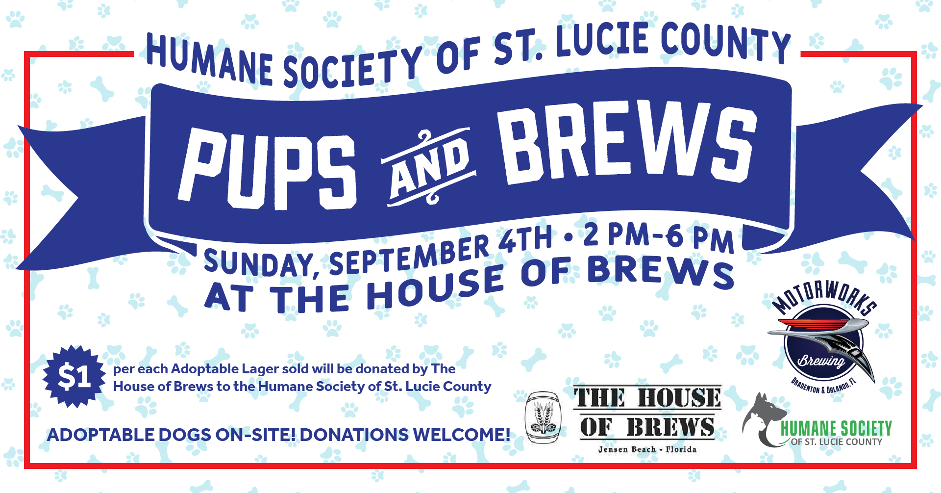 Pups & Brews event in Jensen Beach for the Humane Society of St. Lucie County